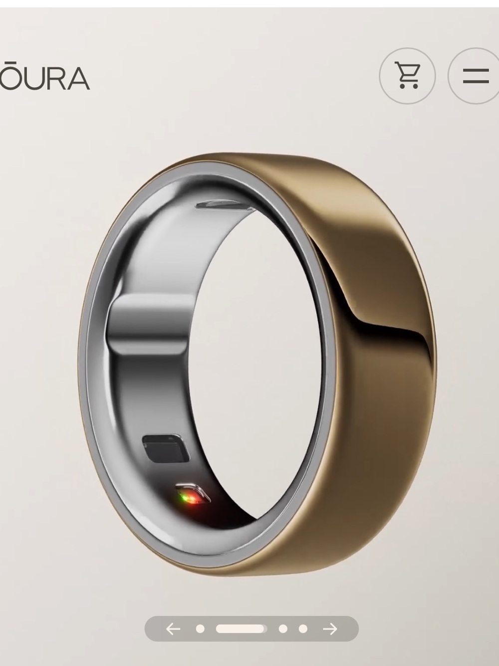 Gold oura ring 4
